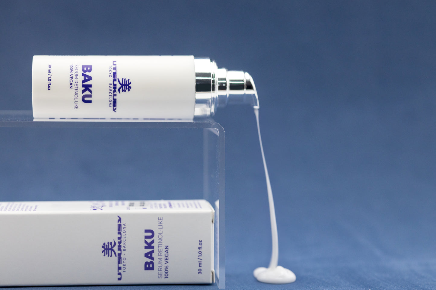 UTSUKUSY RAUKŠLIŲ MATOMUMĄ MAŽINANTIS VEIDO SERUMAS BAKU, 30ML