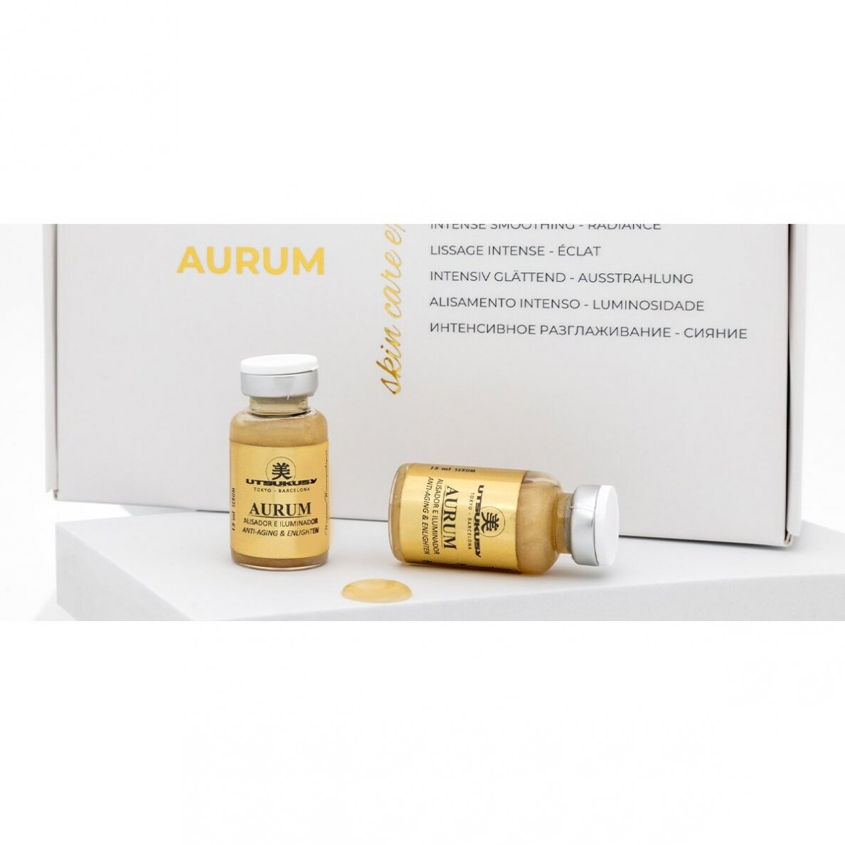 PROFESIONALUS KOSMETIKOS RINKINYS UTSUKUSY AURUM AUKSO PROCEDŪRA