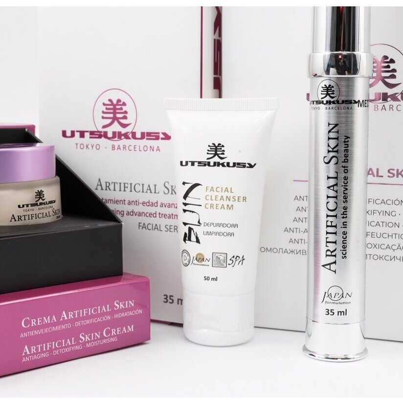 UTSUKUSY DRĖKINANTIS, SENĖJIMĄ STABDANTIS VEIDO SERUMAS SERUM PIEL ARTIFICIAL, 35ML