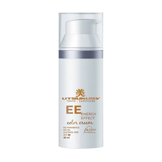 UTSUKUSY EE COLOR APSAUGINIS KREMAS - DRĖKIKLIS, SUTEIKIA VIDUTINĮ ATSPALVĮ, SPF50, 50ML