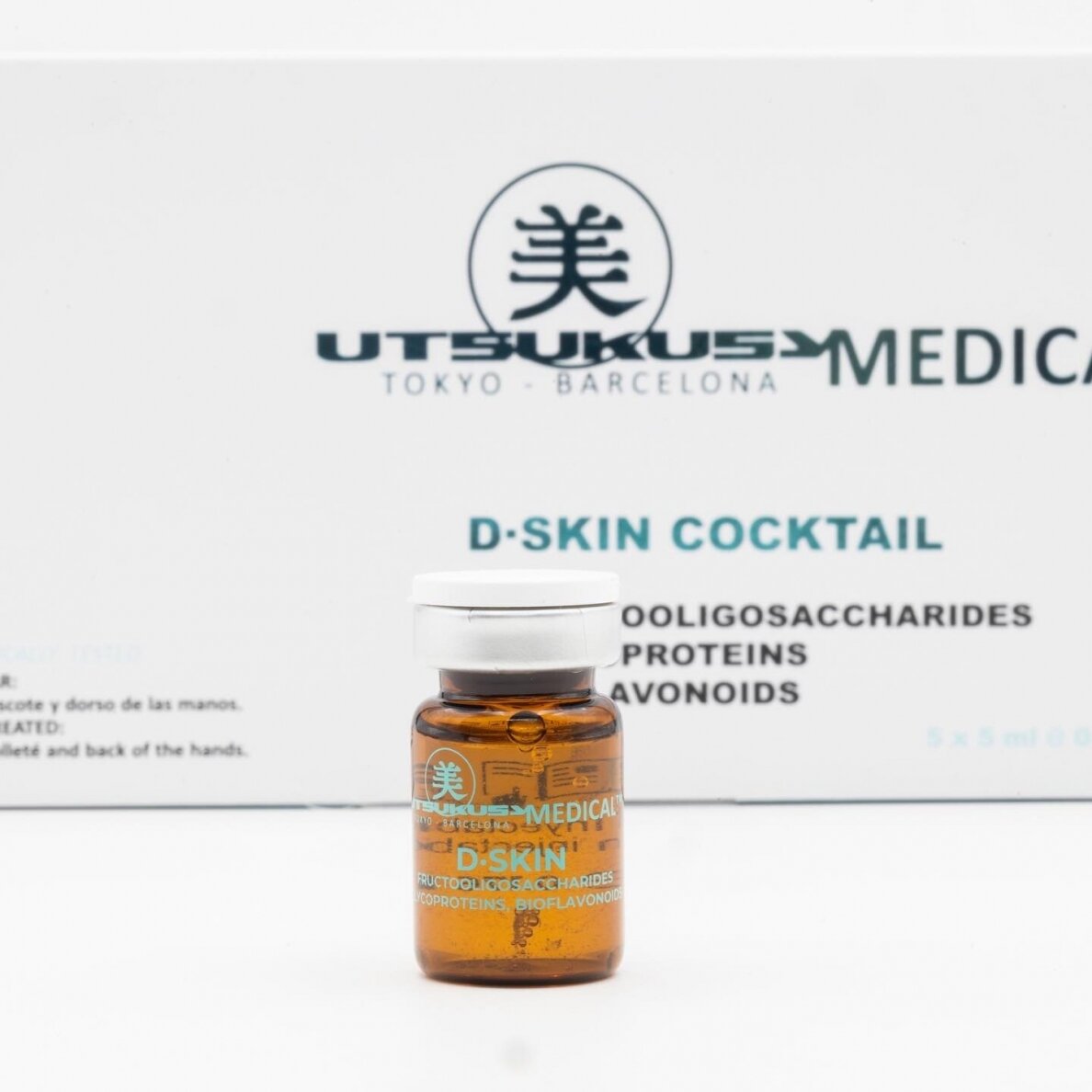 UTSUKUSY D-SKIN COCKTAIL SERUMAS VEIDUI, KAKLUI, DEKOLTE BIOLOGICS 5.0, 1X5ML