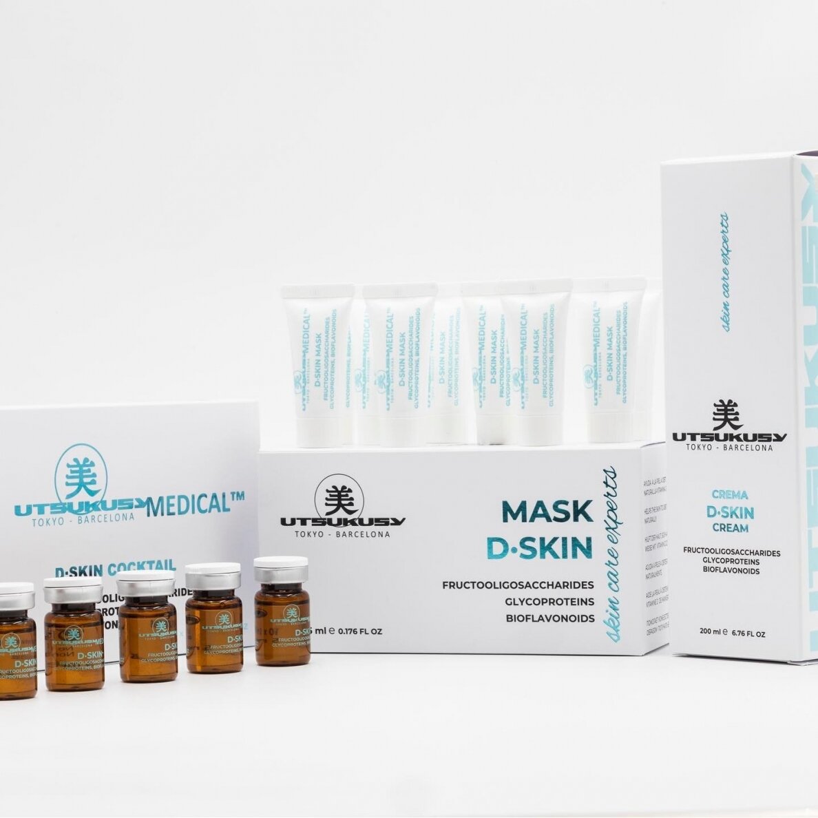 UTSUKUSY D-SKIN COCKTAIL SERUMAS VEIDUI, KAKLUI, DEKOLTE BIOLOGICS 5.0, 1X5ML