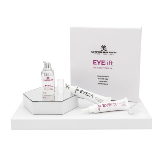 UTSUKUSY EYELIFT RINKINYS kremas 15ml +serumas 15ml+atspalvį suteikiantis kremas 15ml
