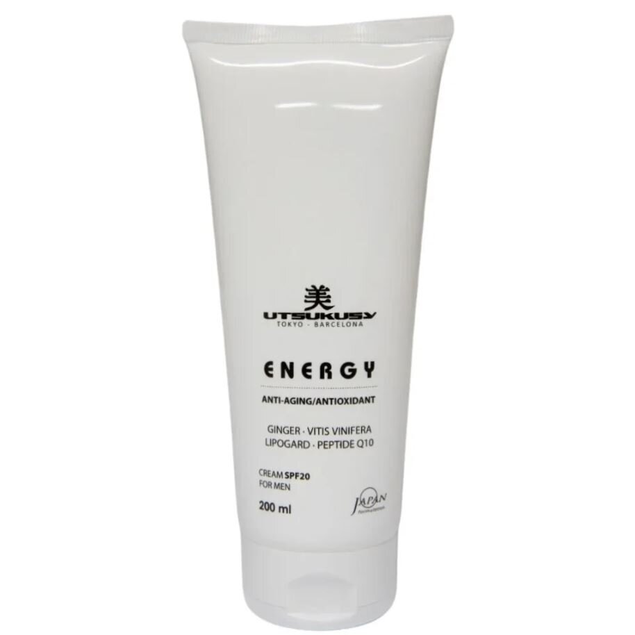UTSUKUSY VEIDO ODOS KREMAS VYRAMS ENERGY SU SPF20, 200ML