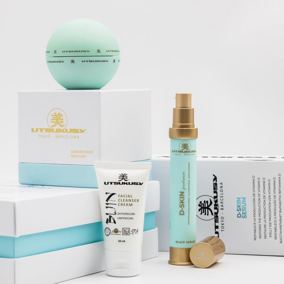 UTSUKUSY KASDIENĖS ODOS PRIEŽIŪROS RINKINYS D-SKIN DAILY CARE KIT