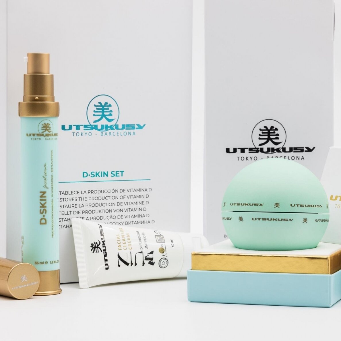 UTSUKUSY KASDIENĖS ODOS PRIEŽIŪROS RINKINYS D-SKIN DAILY CARE KIT
