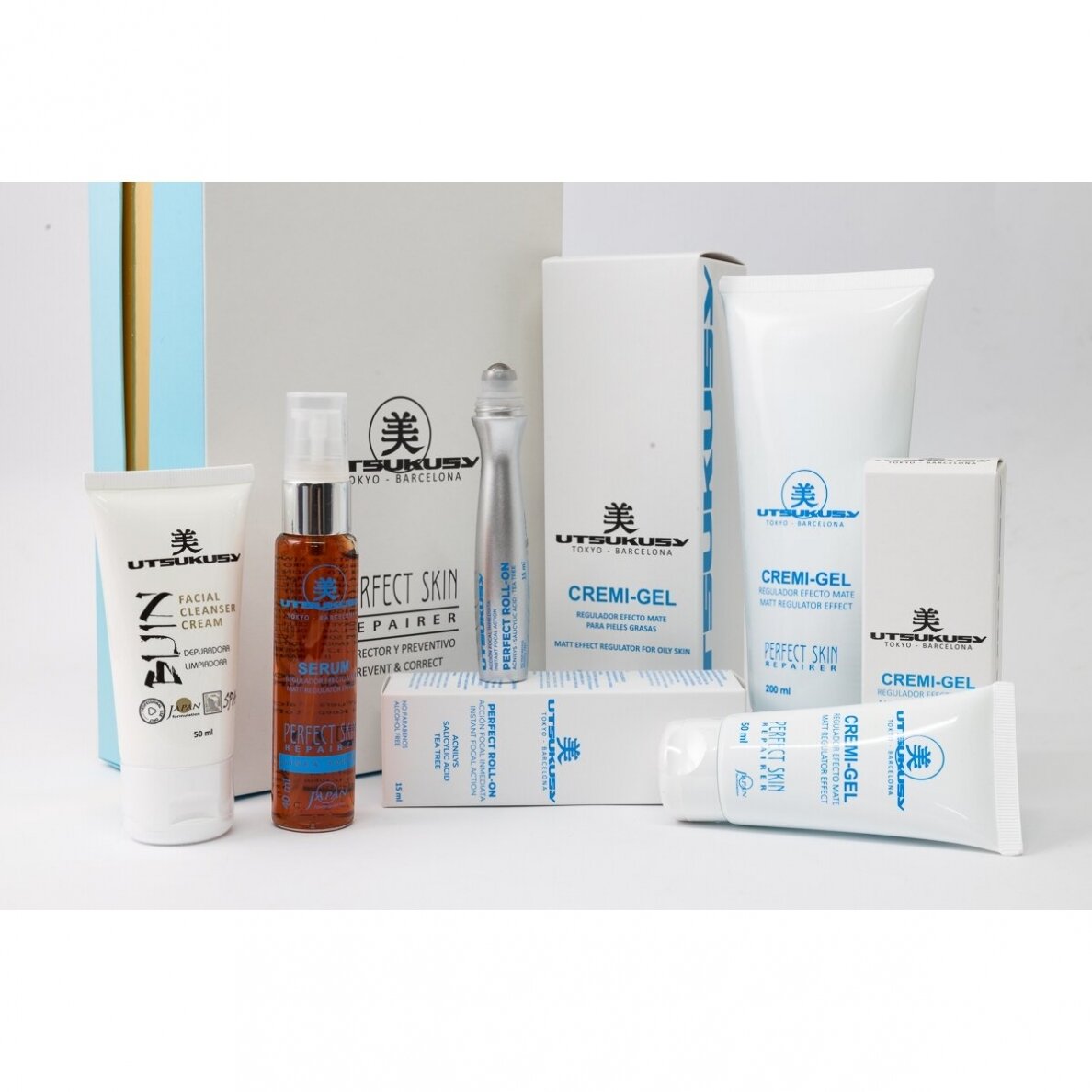 UTSUKUSY RINKINYS RIEBIAI Į AKNĘ LINKUSIAI ODAI PERFECT SKIN REPAIR