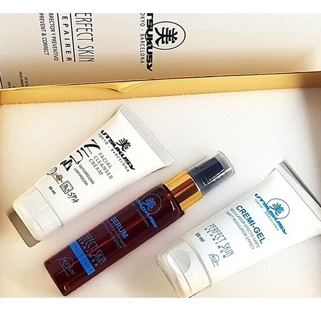 UTSUKUSY RINKINYS RIEBIAI Į AKNĘ LINKUSIAI ODAI PERFECT SKIN REPAIR