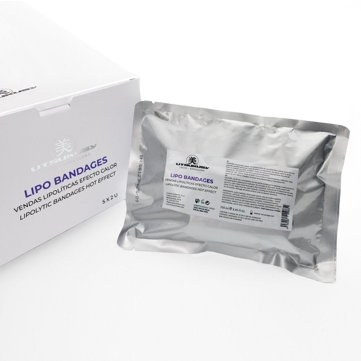 Utsukusy Lipo Bandages KARŠTO EFEKTO kūno bandažai, 5x2