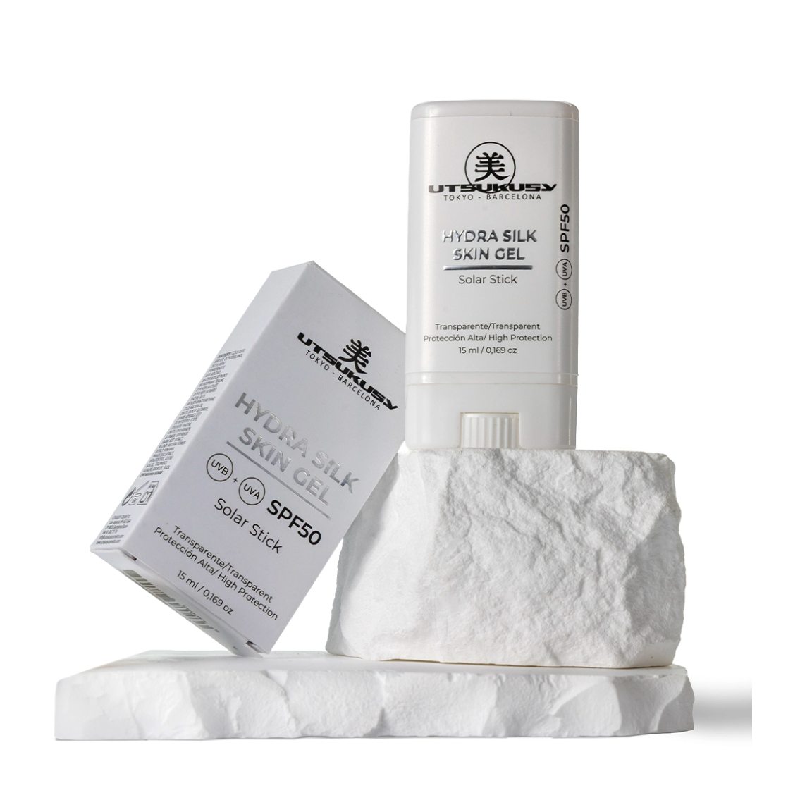 Utsukusy SPF50 pieštukinis apsauginis GELIS nuo saulės, 15ml