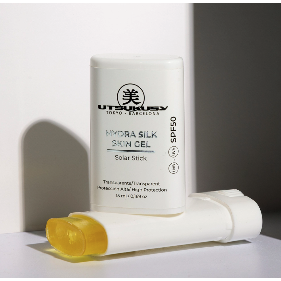 Utsukusy SPF50 pieštukinis apsauginis GELIS nuo saulės, 15ml