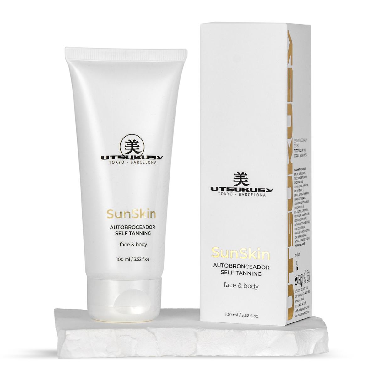 UTSUKUSY SUN SKIN savaiminio įdegio kremas veidui ir kūnui, 100ml
