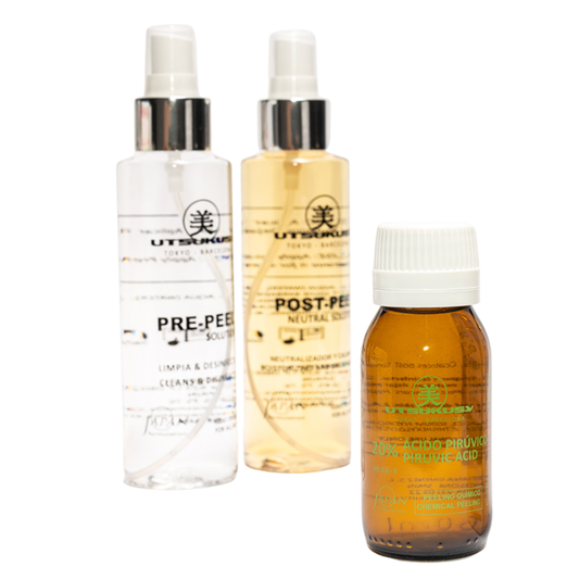 UTSUKUSY CHEMINIS VEIDO ODOS ŠVEITIMO RINKINYS 20% PIRUVIC ACID, PH: 2,8 - 3,0